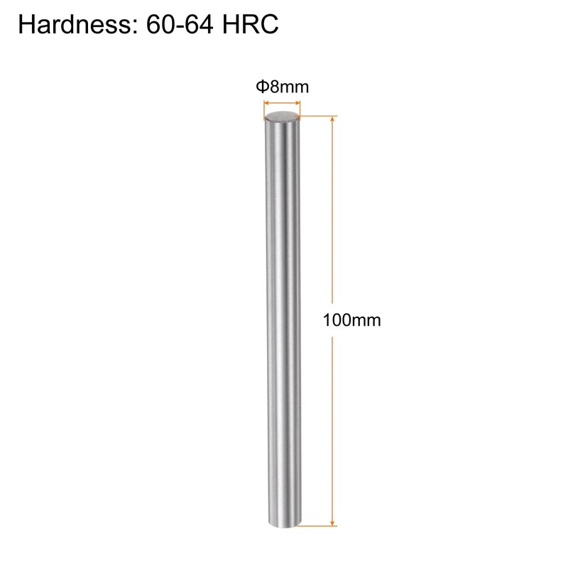 sourcing map Linear Motion Rod Shaft Guide 8 mm x