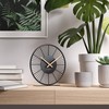 Cander Berlin BLORA Table Clock Silent 18 cm Metal Wooden