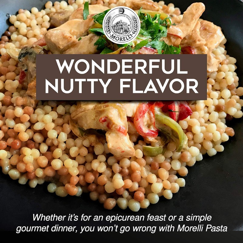 Morelli Pasta Toasted Fregola Sarda Pasta - Imported from Italy