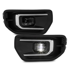 AKKON - Fit 2024 2025 Ford Ranger 24-25 LED Front Bumper Fog Lights w/Switch Direct Replacement Clear Lens Lamp Driver Passenger OE Style