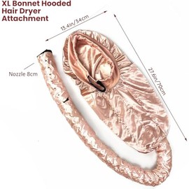 Gorro Térmico para el Cabello, Gorro Térmico de Tratamiento Capilar Profesional, Ajustable Gorros de Cuidado del Cabello con Banda Elástica para Viajes a Casa para Dormir Cabello Rizado Grueso