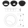 cyclingcolors Cable grommet, 58 mm, furniture, office, cable guide, cable