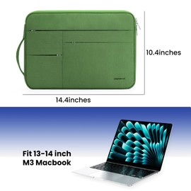 Omnpak Funda para Portátil de 13 Pulgadas Compatible con MacBook Pro M1 A2338 A2251/ MacBook Air M1 A2337, Maletín para Portátil Resistente al Agua con asa Lateral para DELL XPS 13