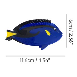 Funny Blue Fish Claw Clip,Novelty Acetate Claw Clip for Women,Fashion Hair Clip