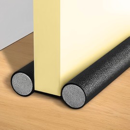 Protector y guardapolvo para Puerta,Tapón de Aire para Debajo de la Puerta, Impermeable，Mejorado Ajustable con Bloqueo de Ruido,Tope para Puerta De Bajo Puerta, Diseño De Doble Borde