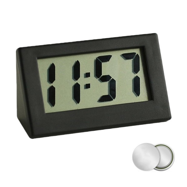 Small Digital Clock,Small Digital Travel Alarm Clock,Mini Portable LCD Display