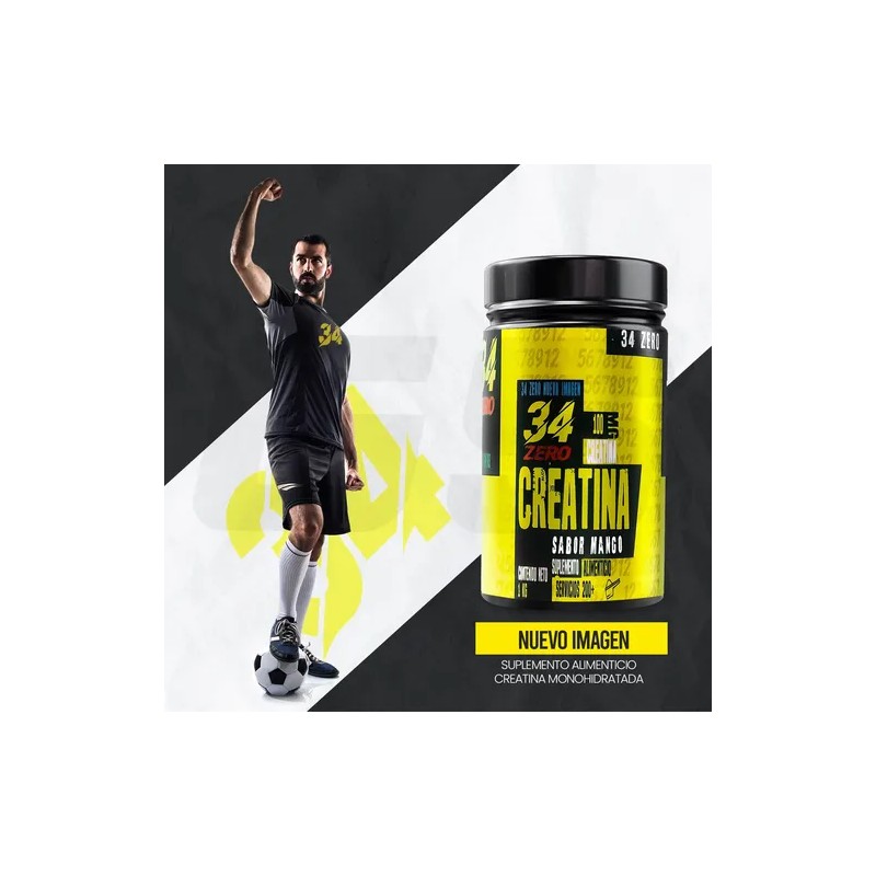 34 Zero Creatina Monohidratada Cu 1kg 2 Piezas
