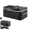 TTBDDM Bicycle Pannier Rack Bag, Bicycle Rear Bag with Reflective