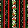 Timeless Treasures Strawberry Fields C1047 Black Strawberry Stripe