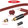 MKBKLLJY 1Pcs RCA to Bare Wire Speaker Cable 16.4FT/500CM 16AWG