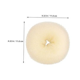 Healeved Donut Hair Bun Maker Set with Pins Elastic Ties Soft Sponge Updo Buns Tool for Women Lightweight Hair Styling Kit for Wedding Chignons and Everyday Elegant Hairstyles