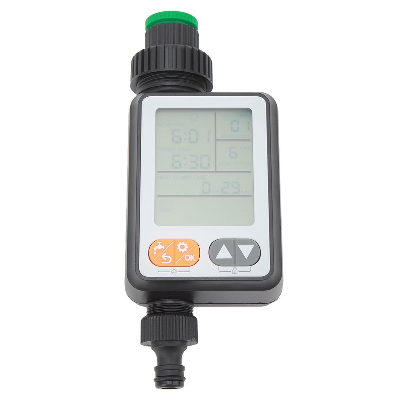 Automatic Water Timer Garden Hose Farm Irrigation 3in Display Rain