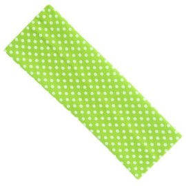 Topkids Accessories Yoga Headband Head Band Kylie Hairband Hair Band Hair Bandeau Stretchy Elastic Gym Sports Fabric For Women, Men and Boys, Girls (7cm / 2.7", Lime Green Mini Polka Dot)