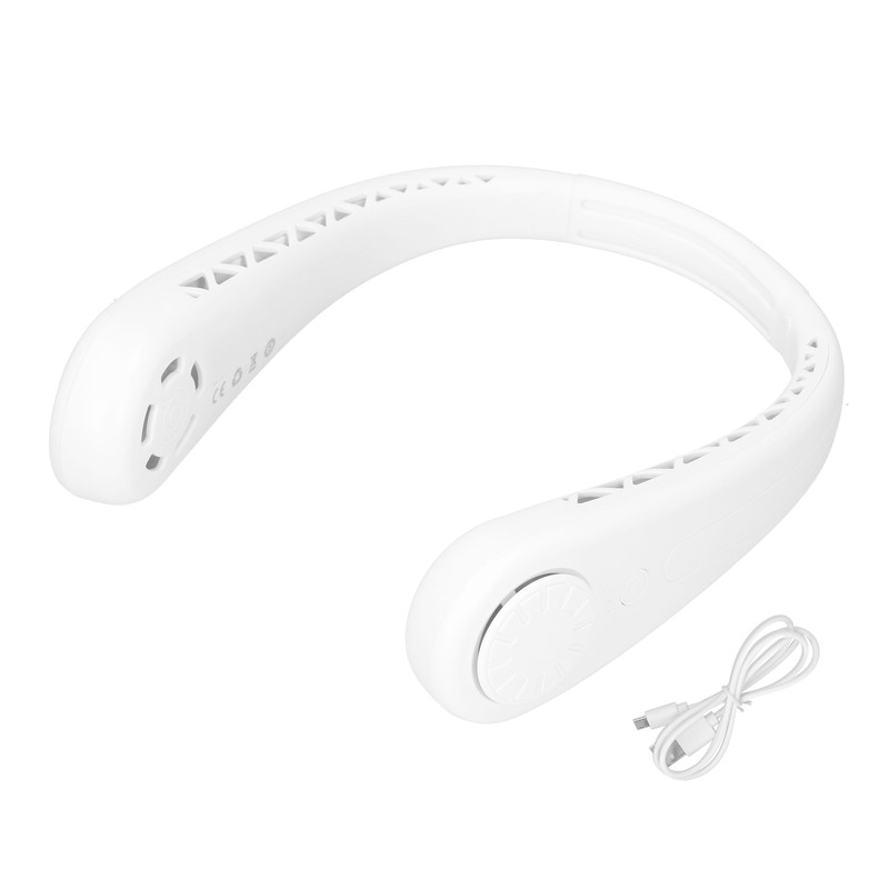 Hanging Neck Fan Mini Air Cooler Portable USB Rechargeable 3‑Gear