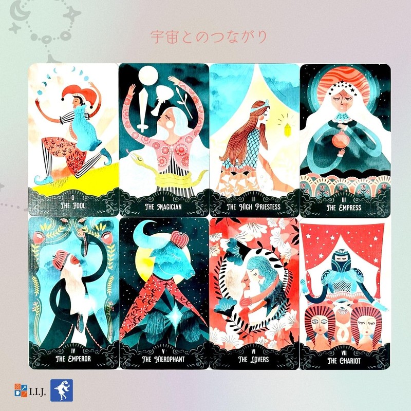 I.I.J Tarot Cards, 78 Cards, Tarot Divination, Star Maiden Tarot,