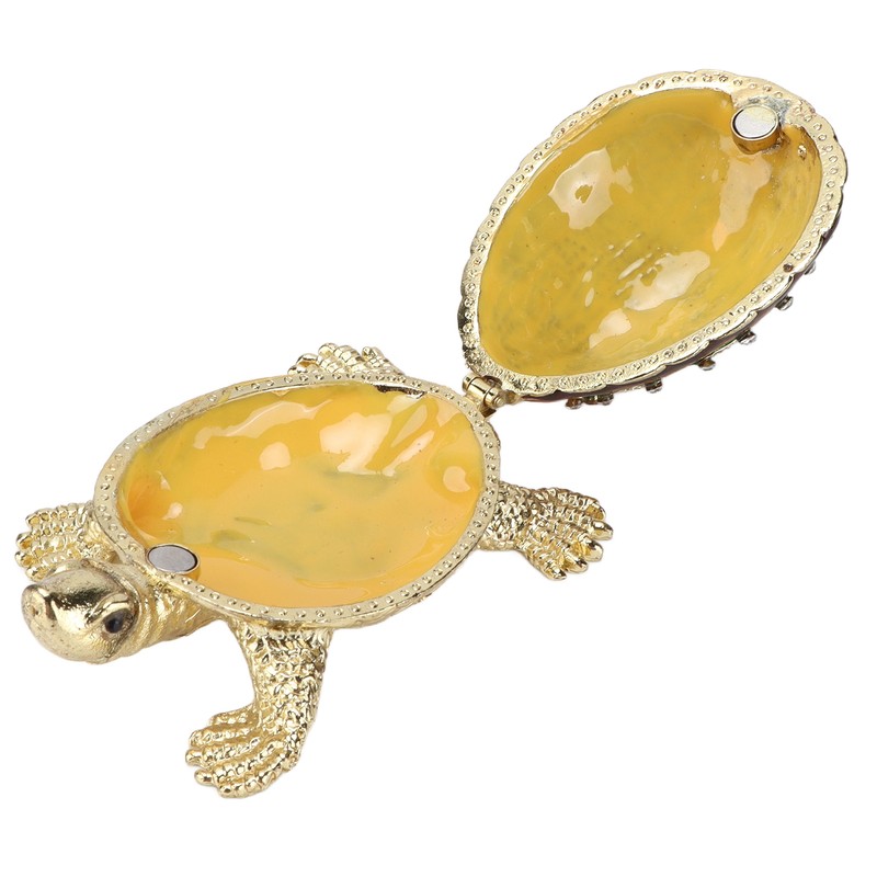 Turtle Trinket Box Turtle Band Jewelry Trinket Box with Painted