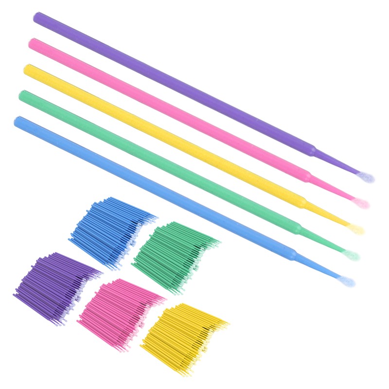 500pcs Disposable Eyeliner Cleaner Soft Cotton Tips Mini Makeup Cleaning