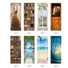 3D Door Mural Door Sticker Removable Self Adhesive Wall Decal