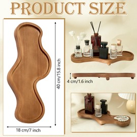 Wooden Perfume Tray Cloud Tray, Boho Cute Cloud Jewelry Tray for Women Trinket Dish Ring Holder Dish, Wood Dresser Home Decor, Valentine Housewarming Birthday Gifts, Brown