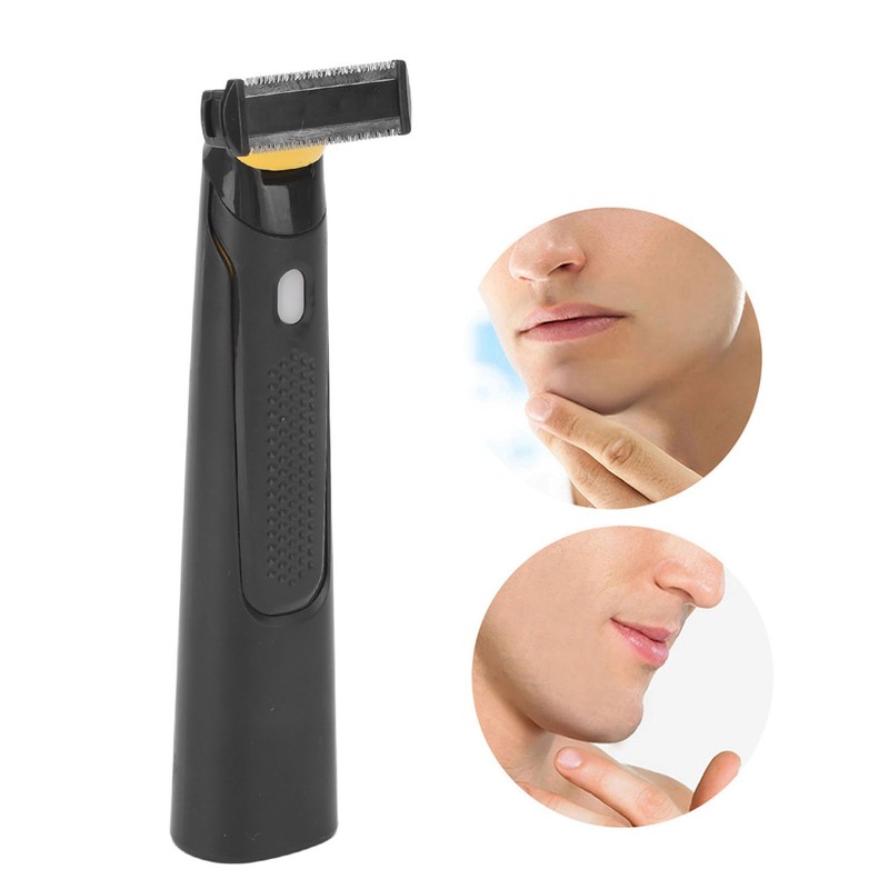 Unisex Electric Trimmer T Shaped Washable Cutter Head 3 Guide