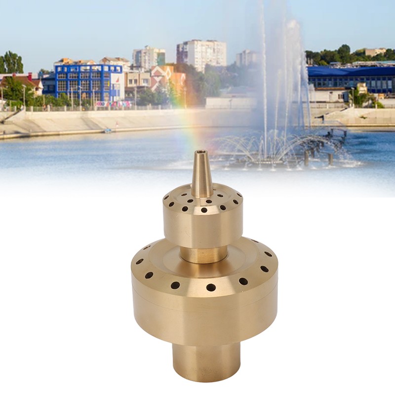 Copper Double Column Fountain Nozzle Music Fountain Landscape Scenery Nozzle