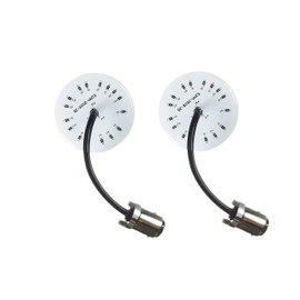 Eagle Lights Generation II Front LED Turn Signals with White Running Lights Compatible with Harley Davidson Motorcycles - 1157 Base