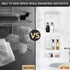 XZETORA Shower Niche SMC Material 40(20+14+6) X16in Niche for Shower