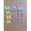 Unbranded Assorted Butterflies Paper Die Cut scrapbooking 6pcs