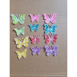 Unbranded Assorted Butterflies Paper Die Cut scrapbooking 6pcs