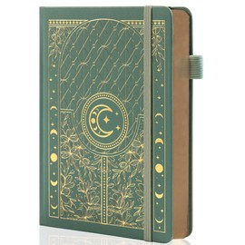 TIEFOSSI Bullet Dotted Journal Notebook, 160gsm 256 Numbered Thick Paper, A5 Hardcover Dotted Grid Diary for Women Men Work Writing, Bullet dot Journaling, Drawing, 5.8 x 8.3 in