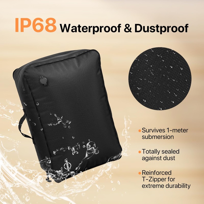 Ayovoch Vacuum Travel Bag for Luggage with Wireless Pump 35L,