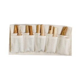 Palo Santo – Go| 10 Palo Santo Sticks (1.76 oz) w/Handcrafted Travel Case and Digital Ritual Book – 100% Natural - Wild Harvested – High Resin – for Smudging, Meditation| Alhumo Sacred Smokes