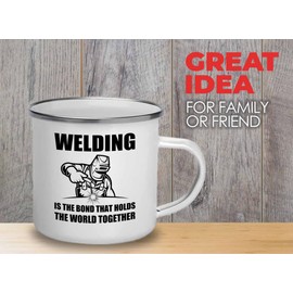 Welder Camper Mug 12oz - world together - Welding Tool Welder Ironworker Pipefitter Welding Supplies Welding Gifts Welder Dad
