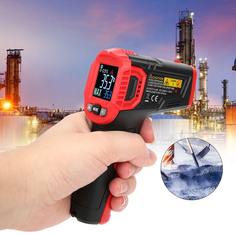 HT650B Industrial Digital Infrared Thermometer NonContact IR Temperature Tester 30℃~+550℃/22℉~+1022℉