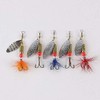 5 Finest Trout Perch Spinner 6g with Lock and Feathers