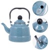 HEMOTON Enameled Tea Kettle with Handle Stovetop Tea Kettle Enamel