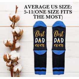 Jripars Best Dad Ever Funny Socks, Novelty Dad Gifts For Men Husband Father Grandpa, Funny Gifts Ideas For Birthday Valentines Day Fathers Day Anniversary, Christmas, B08