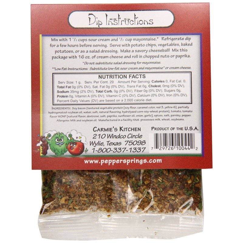 Pepper Springs BLT Dip Mix, 1.2 Ounce