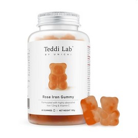 Unichi Teddi Lab by Unichi Rosa Iron Gummy 60 Gummies