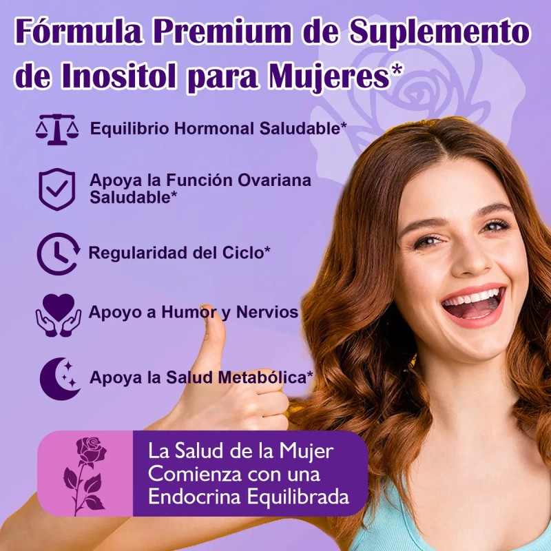 Myo Chiro Inositol Puro40 Suplemento Vitamina Mujer