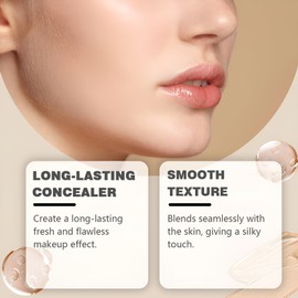 Foundation Stick Skin Tint Foundation Full Coverage Concealer Stick, Face Make Up Beauty Balm for Women Longwear Brightens Hydrates Smoothing Effect, Natural Skin Look (Wheat Color)