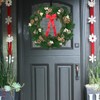 Christmas Wreath with LED Lights - 24" Prelit Xmas Door