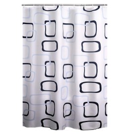 RIDDER Shower Curtain Textile Geo Blue 180 x 200 cm