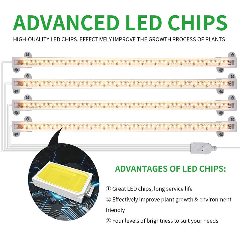 RWNTAO LED Plant Growing lamp, 3500K Full Spectrum Grow Light