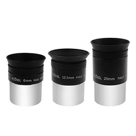 Astromania 1.25-Inch 6mm 12.5mm 20mm Plossl Telescope Eyepiece Set - 4-Element Plossl Design - Threaded for Standard 1.25inch Astronomy Filters