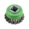 Faithfull X-LOCK Wire Cup Brush Twist Knot 75mm Stainless Steel