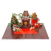 CUTPOPUP Fireplace Christmas Cards, 3D Xmas Cards 2024, Merry Christmas