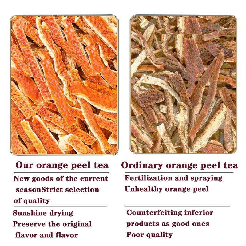 Dried Tangerine Peel Dried Orange Peel Strips 200g/7.05oz Orange Peel
