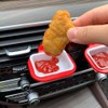 3 Pcs Car Dip Clips In-car Sauce Holder Portable Car
