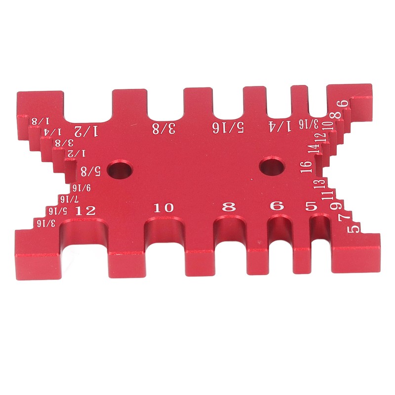 Dovetail Jig Tenon Caliper Aluminum Metric Imperial Scale Card Measuring